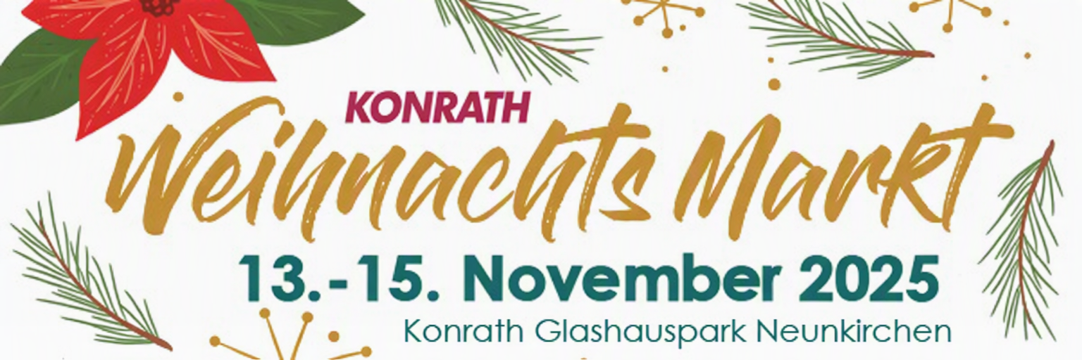 Titelbild Banner Weihnachtsmarkt im Glashauspark 2026